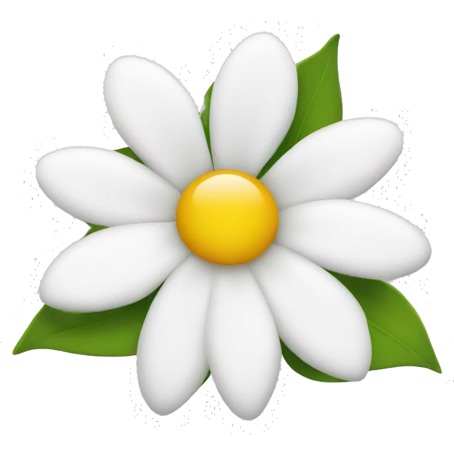 white flower  emoji