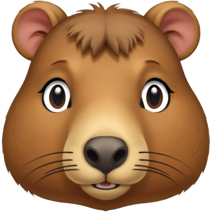 Cara de capibara emoji