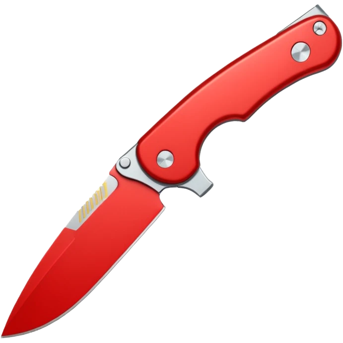 Foldable Pocket Knife red emoji