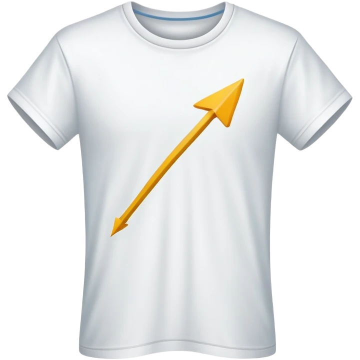 upward arrow with a t-shirt fashion item emoji