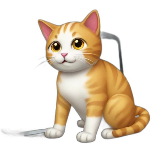 cat working on laptop emoji