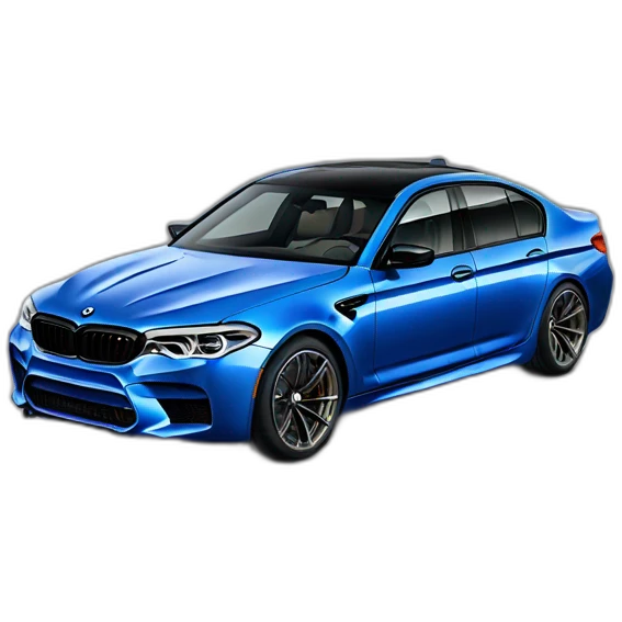 bmw m5 with elon musk emoji