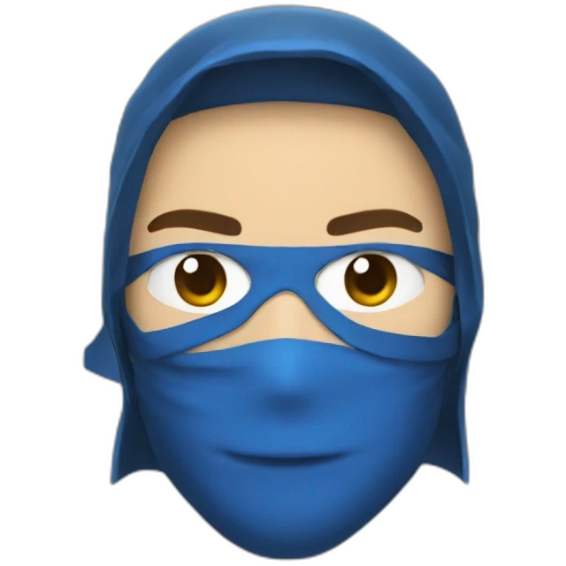 create me a blue ninja emoji