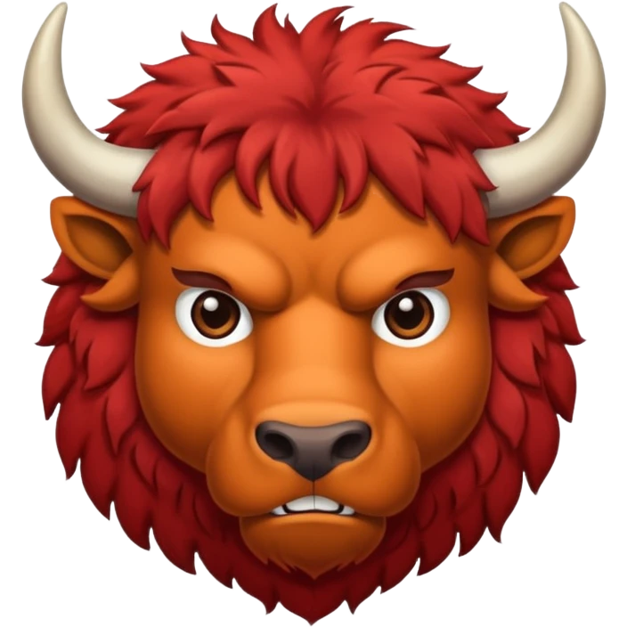 red buffalo  emoji