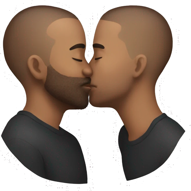 kissing my boyfriend  emoji
