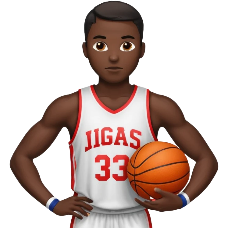 basketball player black man emoji