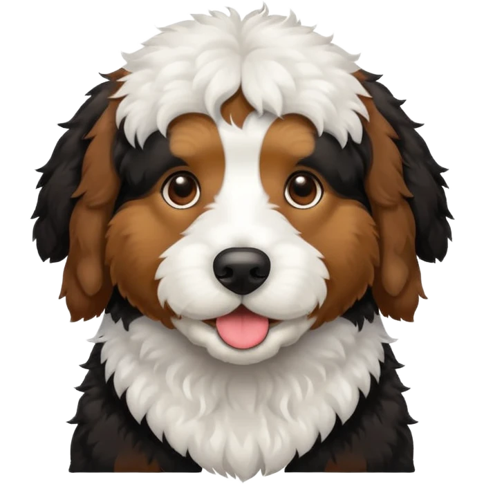 bernedoodle dog emoji