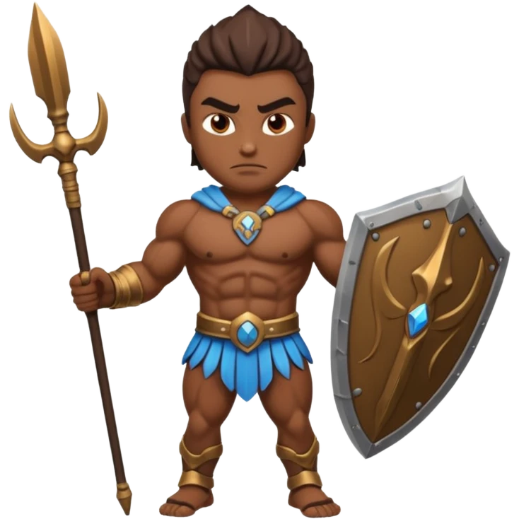 A titan wih a spear emoji