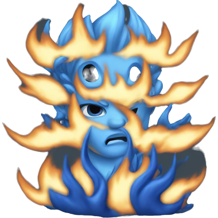 blue fire emoji
