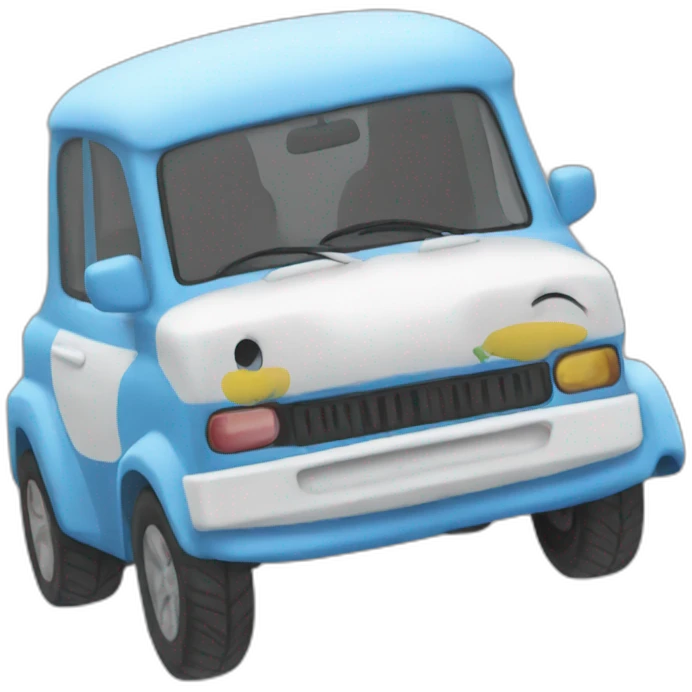 Smurf car emoji