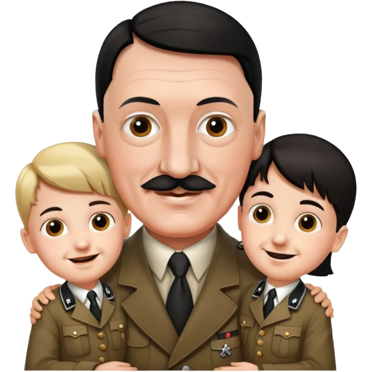 Hitler with the kids  emoji