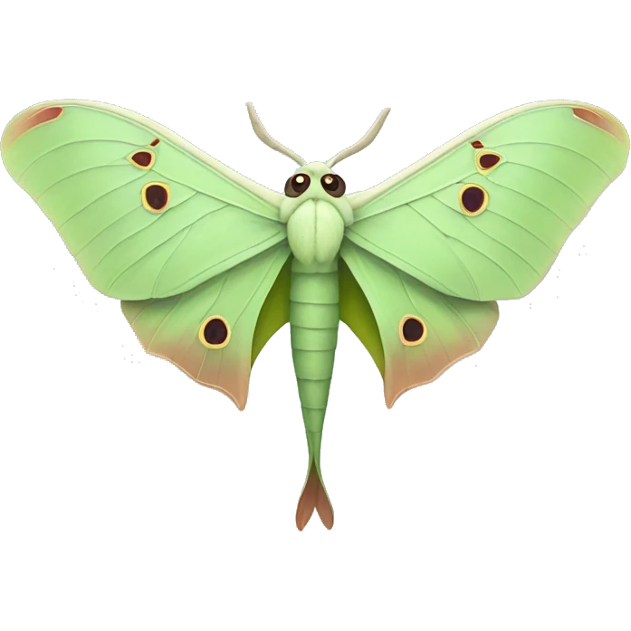 Luna moth emoji