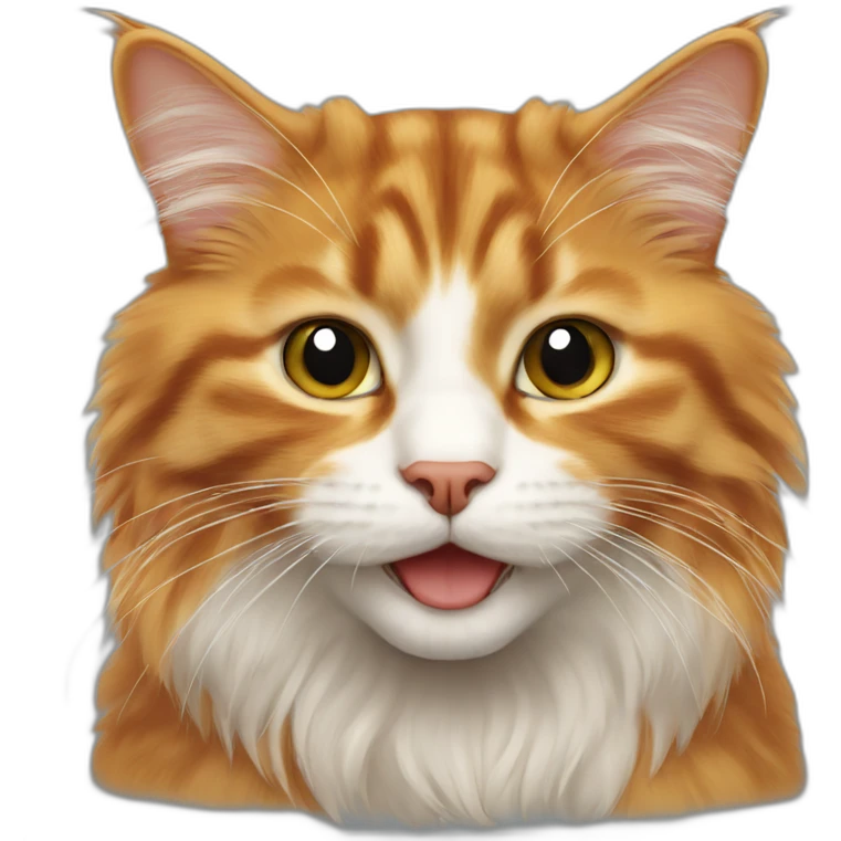 ginger siberian cat emoji