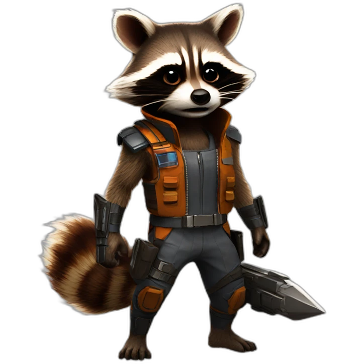 rocket raccoon emoji