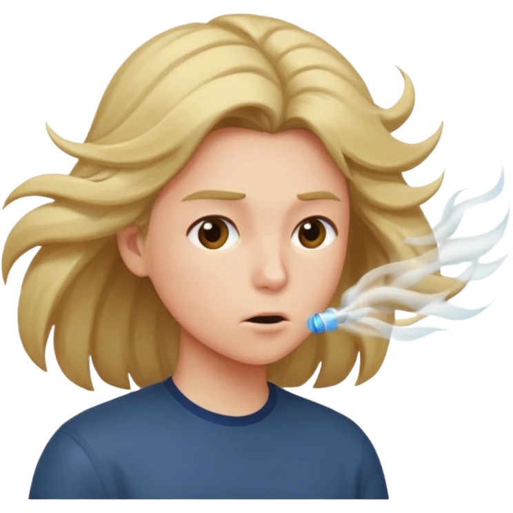 person blow emoji