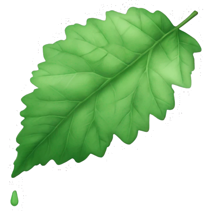 Hoja de menta emoji