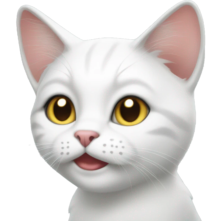 white coquette cat emoji