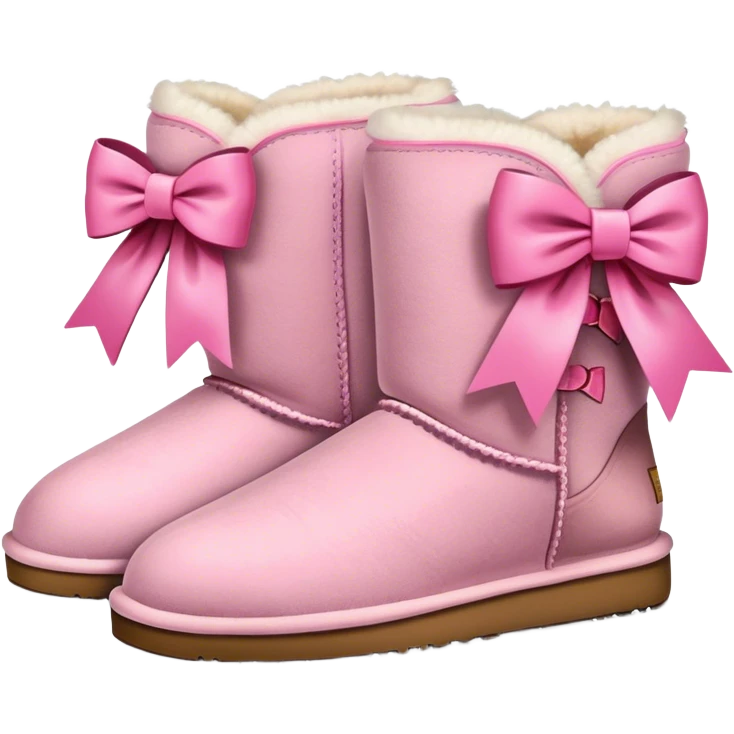 Uggs with pink bows emoji