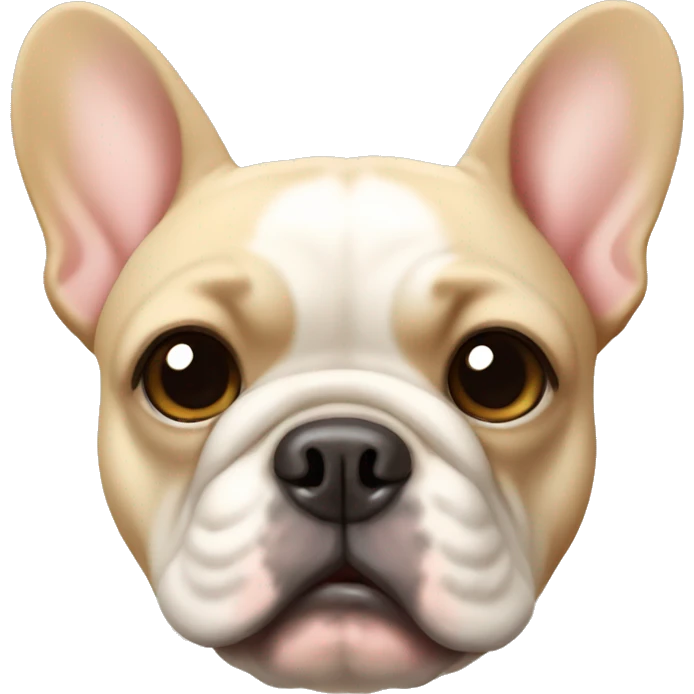 Beige French bulldog emoji