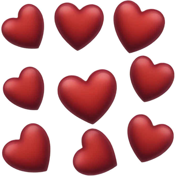 Vermilion heart emoji