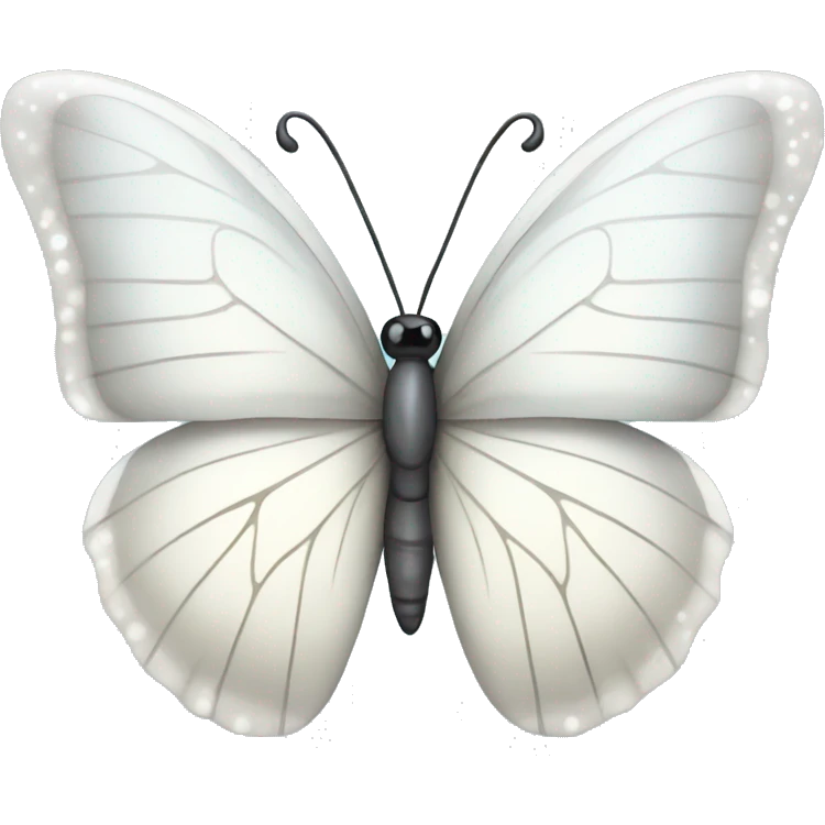 white sparkling butterfly emoji