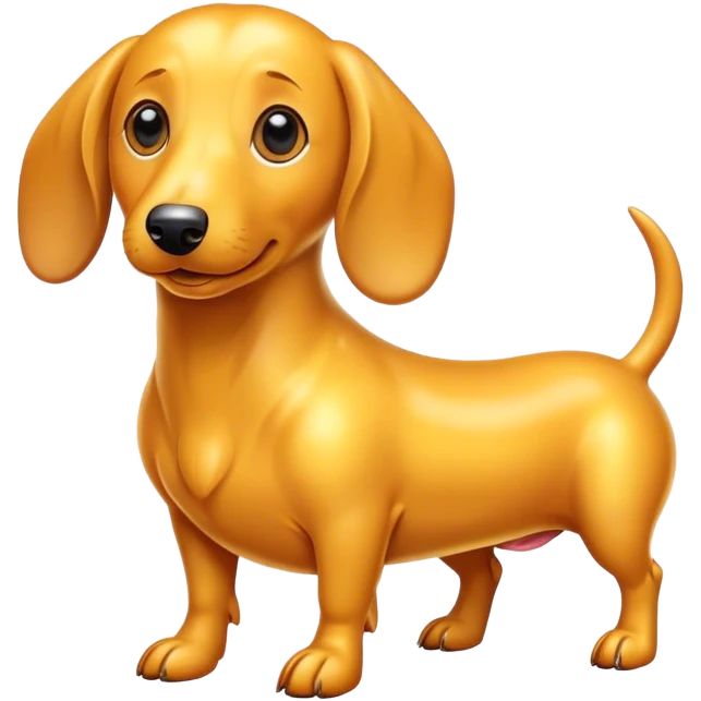 yellow wiener dog emoji