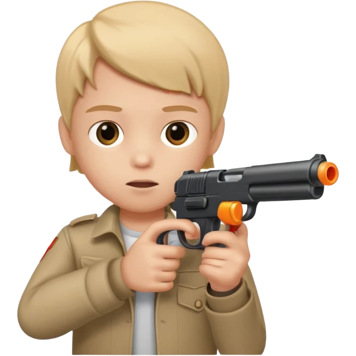 kid with gun at someones head emoji