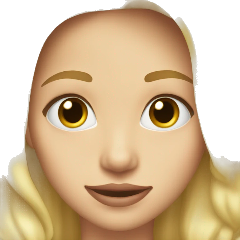 BLONDE GIRL PINK SMILING LIPS emoji