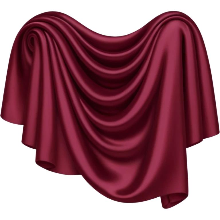 Deep Burgundy silk emoji