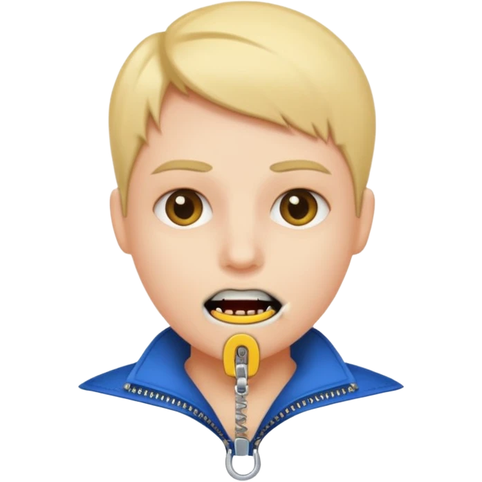 zipper mouth emoji