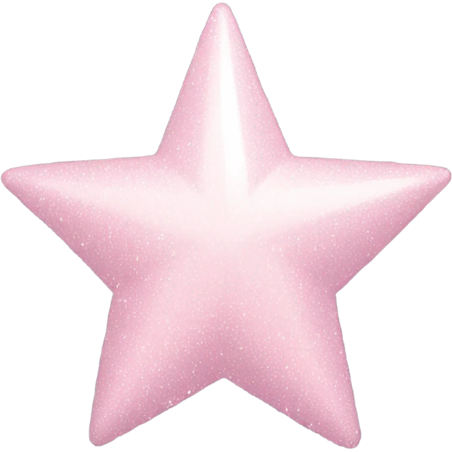 pale pink star sparkle emoji