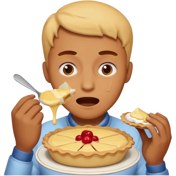 person getting hit in the face with a pie like three stooges emoji
