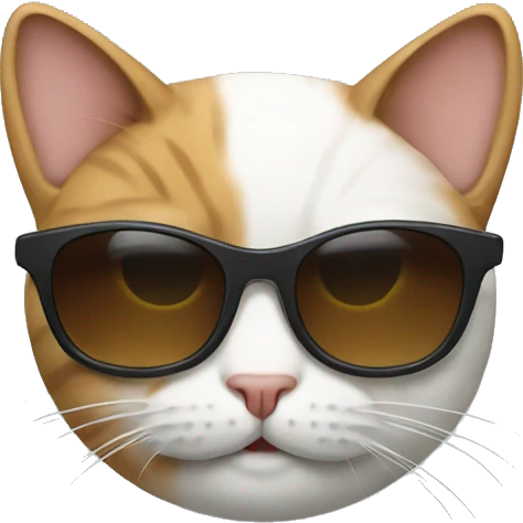 Cat with sunglasses emoji