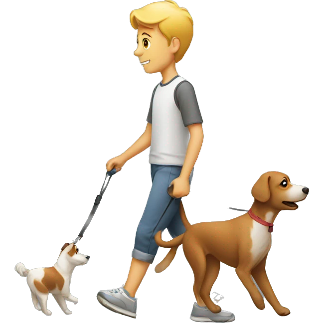 walking the dog emoji