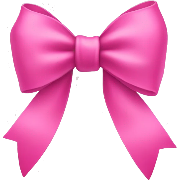 pink bow emoji