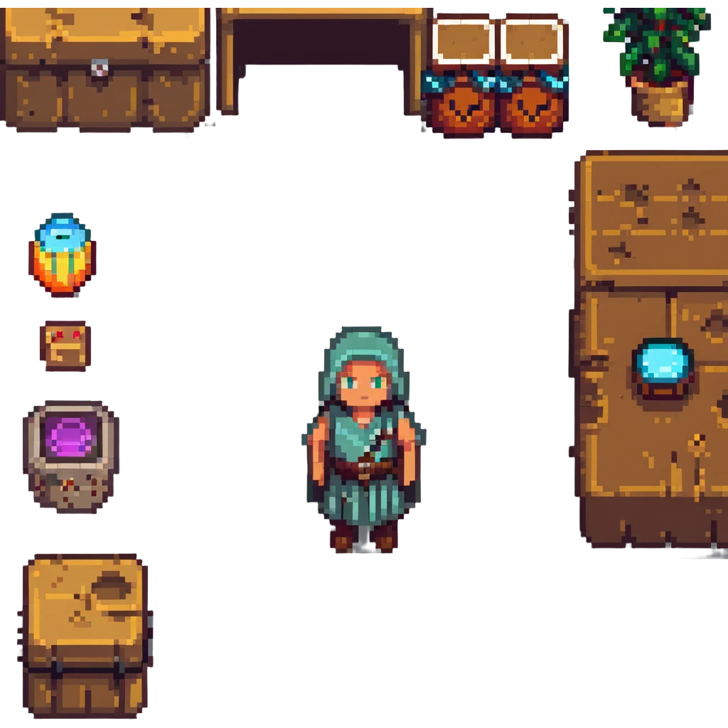 A Dota 2 player with a stone-faced look, surrounded by in-game items emoji