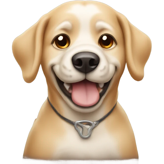 Dog holding a beer  emoji