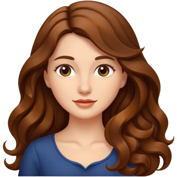 Una mujer con el cabello largo  emoji