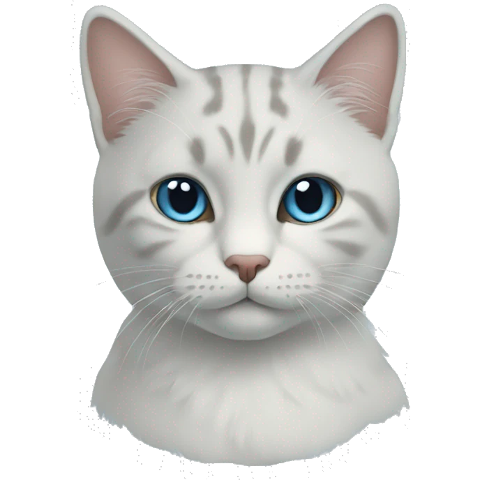 Cat blue emoji