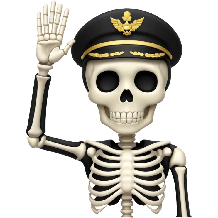 Skeleton salute emoji emoji