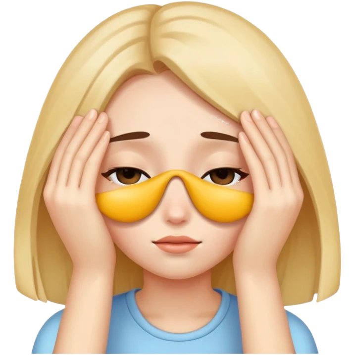 girl covering her eyes  emoji