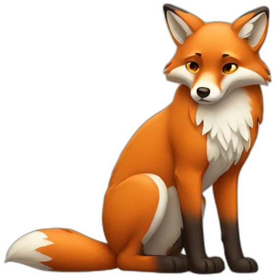 sad fox emoji