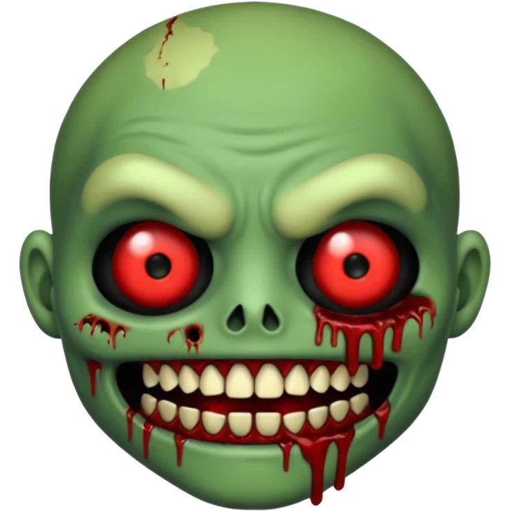 Zombie emoji with black grills  emoji