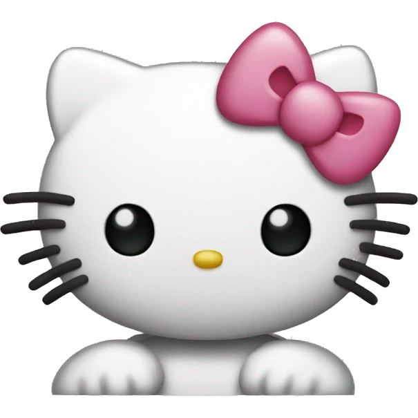 Hello kitty and sad emoji