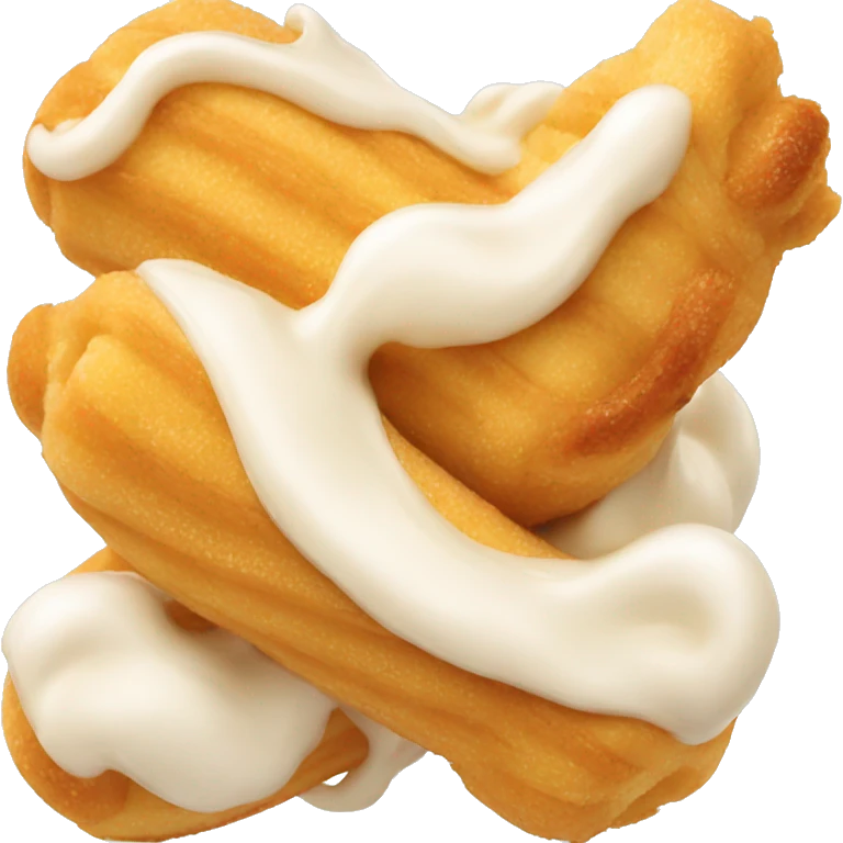Filled cream churro emoji