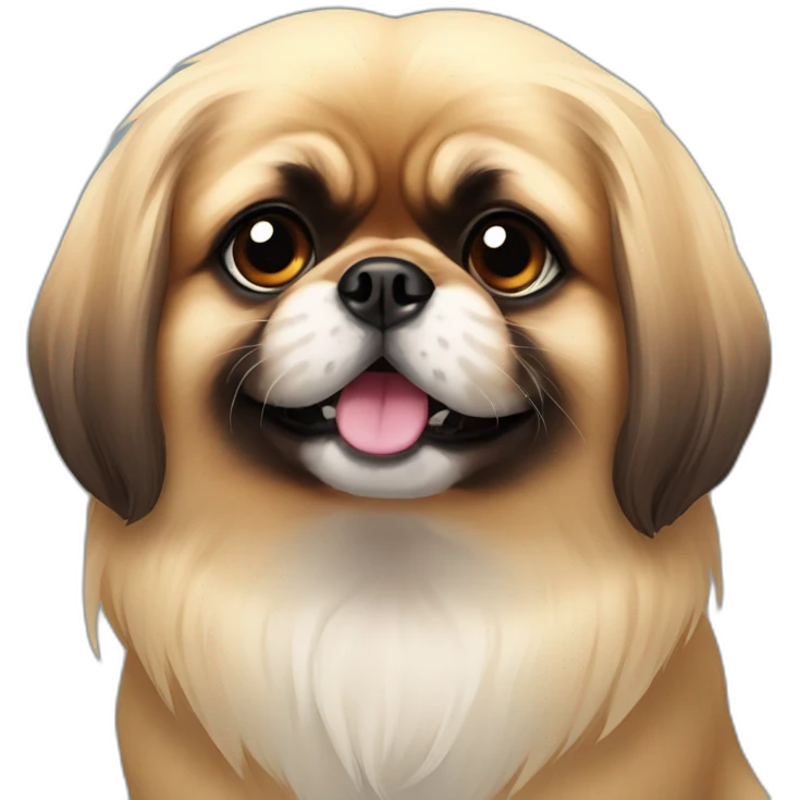 a pekingese dog emoji