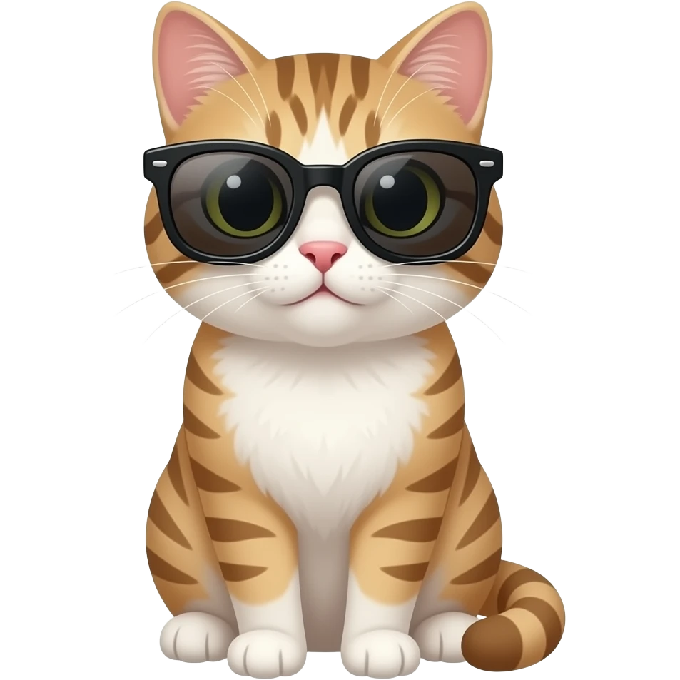 Cat wearing sunglasses emoji