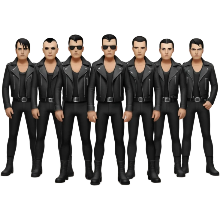 Whole rammstein band standing as a group emoji