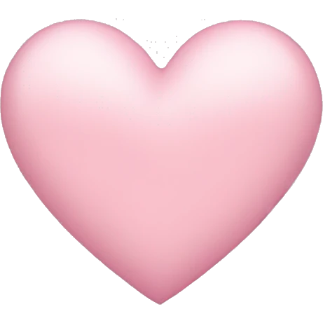 Light pink heart emoji