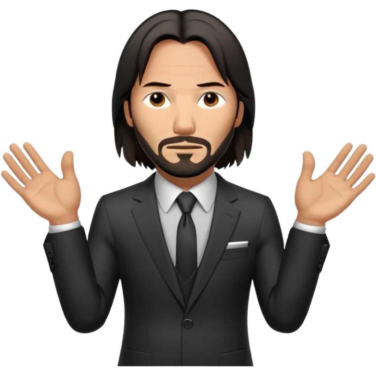John wick zeigt 67 mit den Händen  emoji
